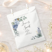 ダスティブルー結婚フローラ フェイバーバッグ (クリップ留めされた状態)