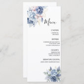 ダスティブルー結婚フローラ メニュー (正面/裏面)