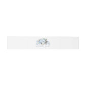 ダスティブルー結婚フローラ 招待状ベリーバンド (フラット)