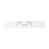 ダスティブルー結婚フローラ 招待状ベリーバンド (フラット)