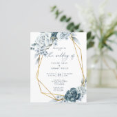 ダスティブルー結婚式招待状 (スタンド正面)