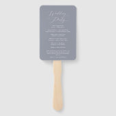ダスティブルー結婚式 プログラムファン ハンドファン (裏面)