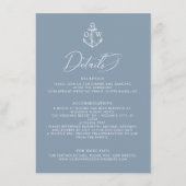 ダスティブルー航海のいかり結婚ズ詳細 エンクロージャーカード (正面)