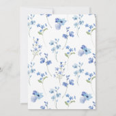 ダスティブルー花びら&プロセッコブライダルシャワー 招待状 (裏面)