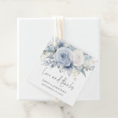 ダスティブルー花模様ラヴ感謝してい結婚ズ フェイバータグ (インサイチュ)