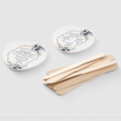 ダスティブルー赤面ピンクフローラジオメト結婚リ ハンドファン (組立なし)