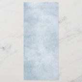 ダスティブルー赤面ピンクフローラボタニカル結婚ズ メニュー (裏面)