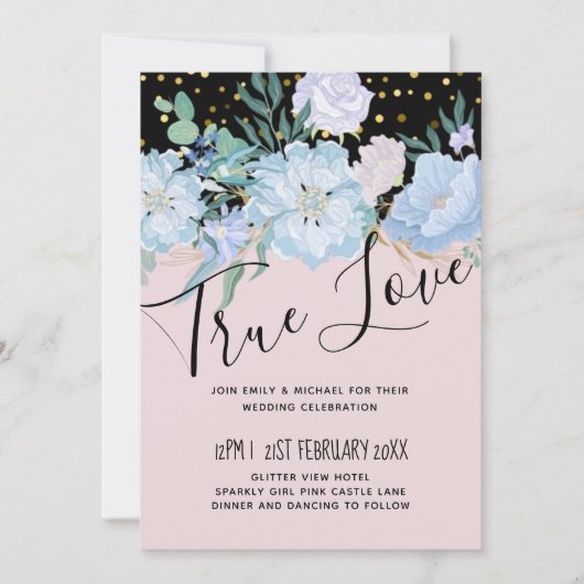 ダスティブルー赤面ピンク結婚フローラ予算 (正面)