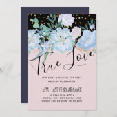 ダスティブルー赤面ピンク結婚フローラ予算 (正面/裏面)