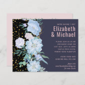 ダスティブルー赤面ピンク結婚フローラ予算 (正面/裏面)