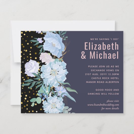 ダスティブルー赤面ピンク結婚フローラ予算 (正面)