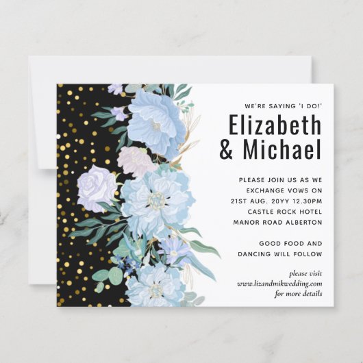 ダスティブルー赤面ピンク結婚フローラ予算 (正面)