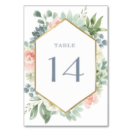 ダスティブルー赤面多肉性フローラ庭園の結婚式 テーブルナンバー
