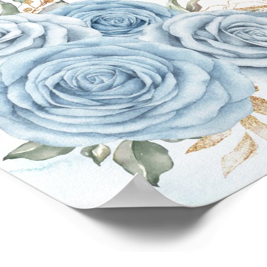 ダスティブルー金ゴールドキンセアニェラミスカインスウェルカム ポスター (角)