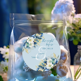 ダスティブルー金ゴールドグリッターフローラ前夜 ラウンドシール