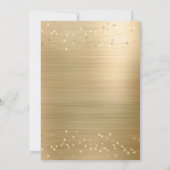 ダスティブルー金ゴールドフローラキンセニェラ招待状 招待状 (裏面)