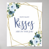 ダスティブルー金ゴールドフローラ何人のキスサイン ポスター (正面)