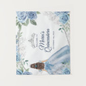 ダスティブルー15アノスキンセアニラクラウンウェルカムサイン タペストリー (正面)