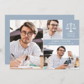 ダスティブルー3フォトロースクール卒業パーティー 招待状 (正面/裏面)