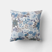 ダスティブルー&グレーウィンタースカイフローラ クッション (裏面)