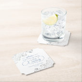 ダスティブルー&シルバーが飲み物を飲結婚まない ペーパーコースター (インサイチュ)