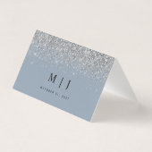 ダスティブルー&シルバーグリッター結婚ズ座席表 (裏面)