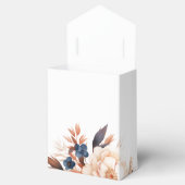 ダスティブルー&テラコッタフローラの水色結婚ズ フェイバーボックス (オープン)