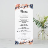 ダスティブルー&テラコッタフローラの水色結婚ズ メニュー (スタンド正面)