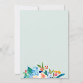 ダスティブルー&ピーチフローラ結婚式招待状 招待状 (裏面)