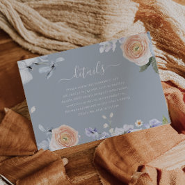 ダスティブルー&ピーチモダンズ結婚詳細 エンクロージャーカード