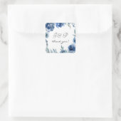 ダスティブルー&ブルーフローラサンキューモノグラム3 スクエアシール (バッグ)