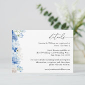 ダスティブルー&ホワイトフローラ詳細 エンクロージャーカード (スタンド正面)