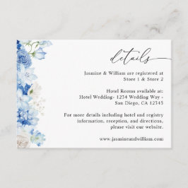 ダスティブルー&ホワイトフローラ詳細 エンクロージャーカード