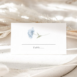 ダスティブルー ホワイト アジサイ 水彩 結婚式 プレイスカード