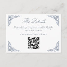 ダスティブルー・ロイヤルスクロールワーク結婚式WebサイトQR