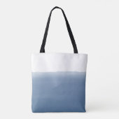 ダスティブルー 水彩画 トートバッグ (裏面)