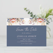 ダスティブルー&赤面ピンクフローラ水の色結婚's セーブザデート (スタンド正面)