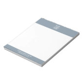 ダスティブルーlプロフェッショナルビジネスロゴ&文字 ノートパッド (回転)