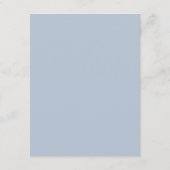 ダスティブルーQRコード植物学結婚詳細カード  エンクロージャーカード (裏面)