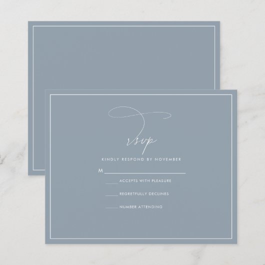 ダスティブルーRSVP (正面/裏面)