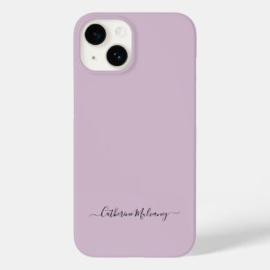 ダスティプラムシンプルミニマリスト名前をカスタムする Case-Mate iPhone 14ケース