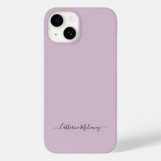 ダスティプラムシンプルミニマリスト名前をカスタムする Case-Mate iPhone 14ケース