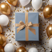 ダスティペリウィンクルブルーラッピング紙 転が ラッピングペーパー