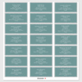 ダスティボホ |グリーンゲスト住所 シール (シート)