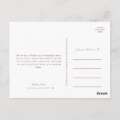 ダスティボホ |バラとパープル結婚さんありがとう ポストカード (裏面)