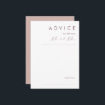 ダスティボホ |バラとパープル結婚のアドバイスカード アドバイスカード<br><div class="desc">この埃っぽいボホ |バラとパープル結婚のアドバイスカードは、カラフルの素朴なボホに最適結婚である。ミニマルシンプルスのスクリプユニークト、ダスティのバラと紫の色のパレットを伴うモダンそのデザインはコンテンポラリー、このクラシックシックなヘミアン与えの製品です。今ま保でも、好きなアートワークやグラフィックでパーソナライズすることもできます。このコレクション内の他の製品を見ても、あなたの全体を一緒結婚に持ち込む!</div>