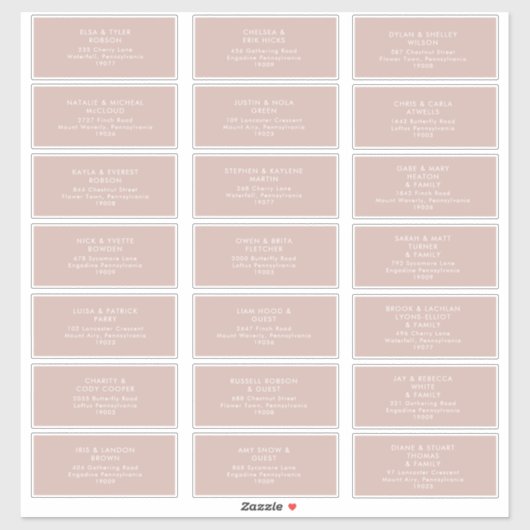 ダスティボホ |バラゲスト住所 シール (シート)