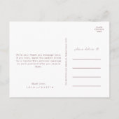 ダスティボホ |パープル結婚さんありがとうはがき ポストカード (裏面)