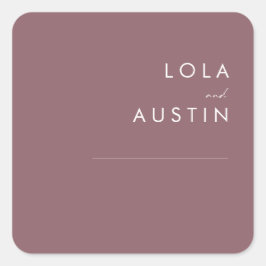 ダスティボホ |パープル結婚の封筒用シール スクエアシール