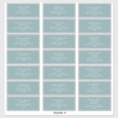 ダスティボホ |ブルーゲスト住所 シール (シート)